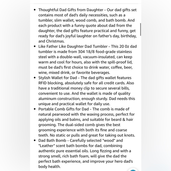 Dad Christmas Gifts from Daughter - Birthday Gifts for Dad - Funny Like Father - Picture 9 of 9